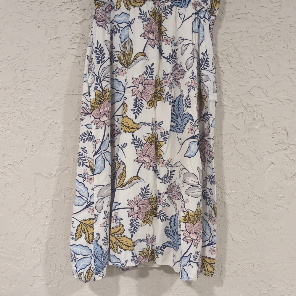 Rachel Zoe White Floral Sleeveless Dress Knee Length Women's 4 Easter Spring - Picture 5 of 16